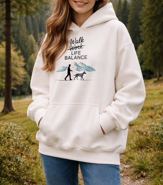 Walk Life Balance  Oversized Hoodie