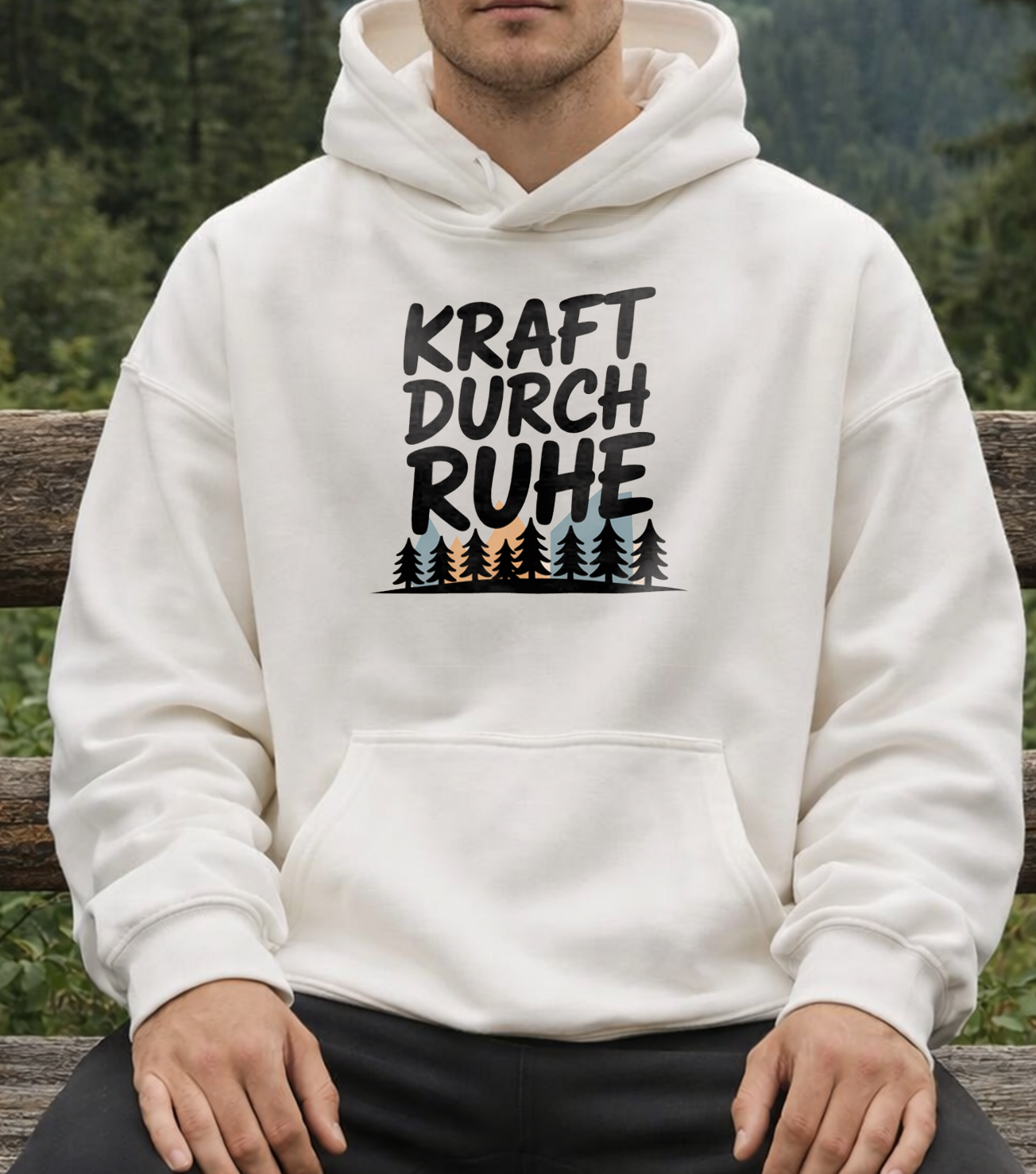 Kraft durch Ruhe Oversized Hoodie