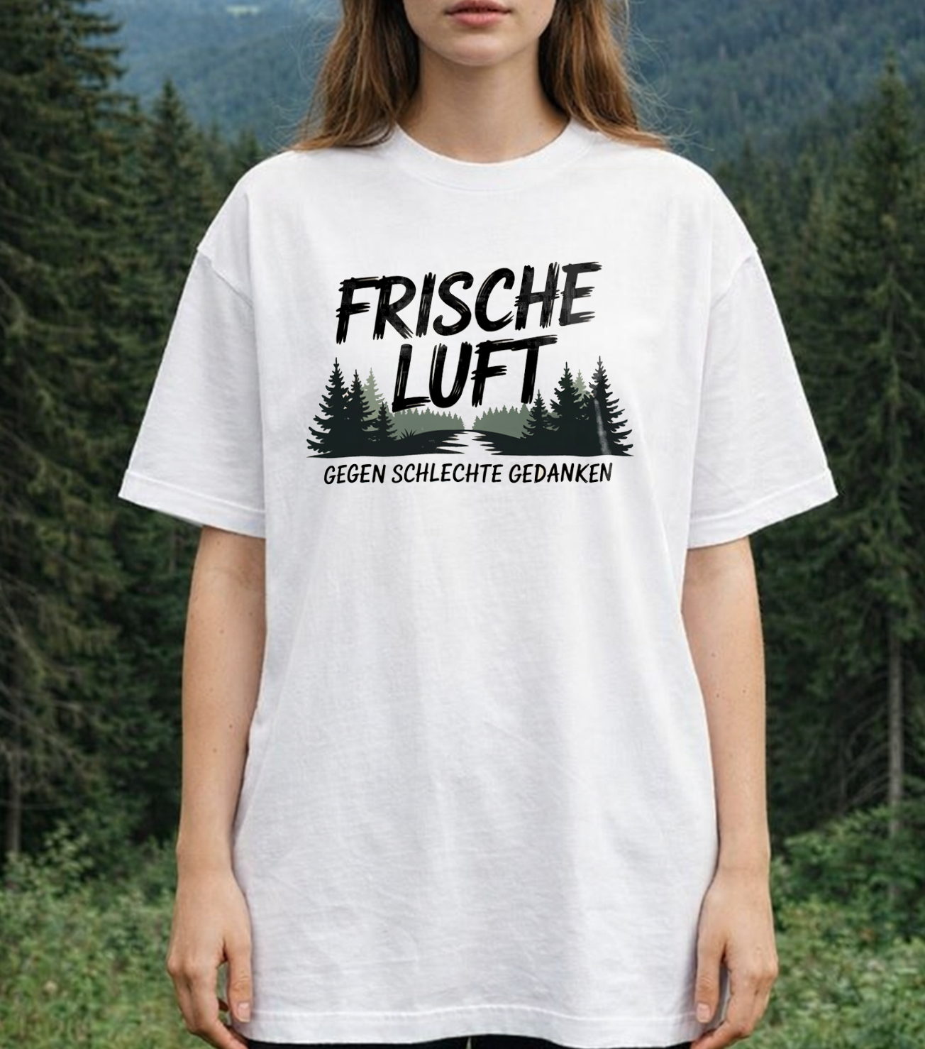 Frische Luft gegen schlechte Gedanken Oversized Shirt