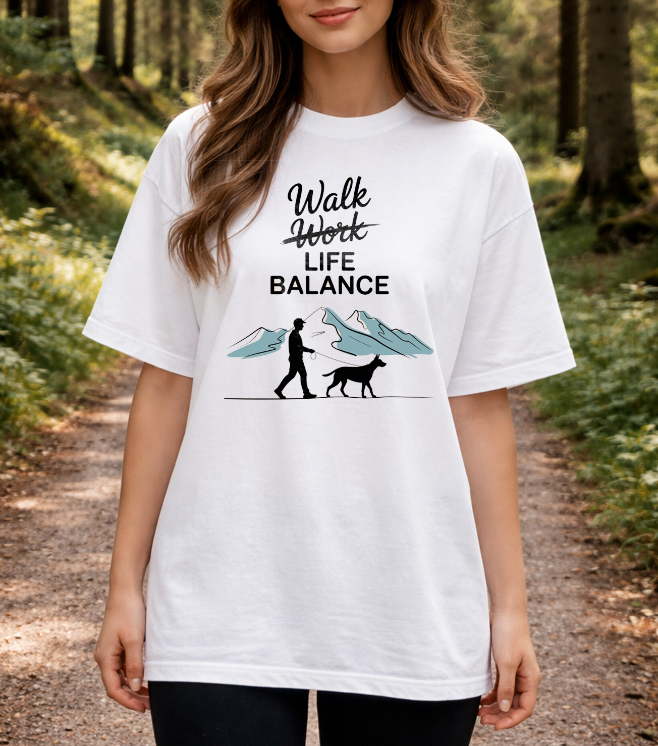 Walk Life Balance Oversized Shirt